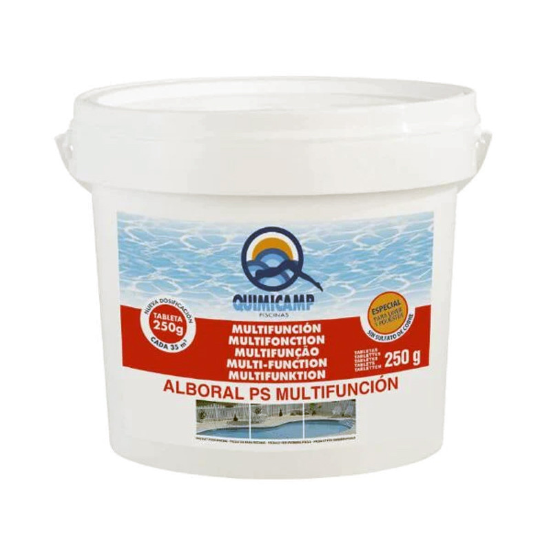 Multifunktion-Chlor Speziell für Liner Tabletten 250gr Quimicamp (5 Kg)