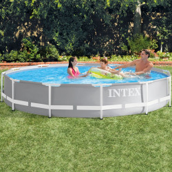 Schwimmbecken INTEX PRISM FRAME Pool Set  Ø 366 x 76 cm