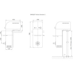 Einhänge-Gegenstromanlage BaduJet Active Version 2 0,75kW