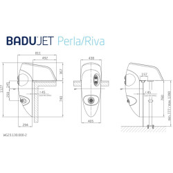 Einhänge-Gegenstromanlage BaduJet Perla Einphasig 1~ 230V