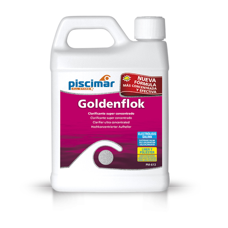 Hochkonzentriertes Klärmittel Goldenflock PM-613 1 Liter