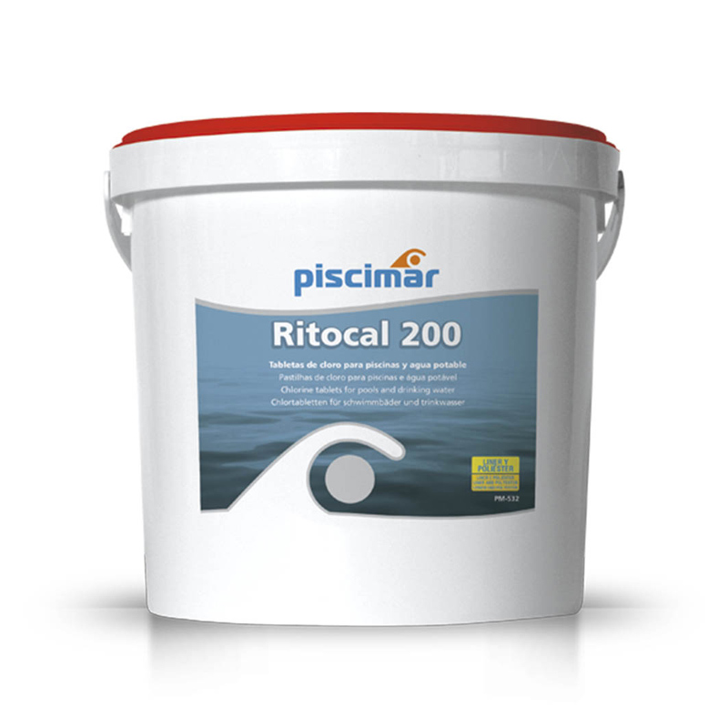 Calciumhypochlorit-Tabletten Ritocal 200 PM-532 5 Kg für Liner und Polyester
