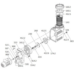 Gewindering für Deckel Poolpumpe Speck BADU 90 und Speck BADU Prime