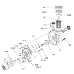Gewindering für Deckel Poolpumpe Speck Bettar und Speck BADU Top