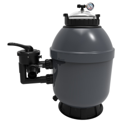 Sandfilterbehälter Poolex Rock SIDE Gelcoat Poolfilter mit Seitenventil