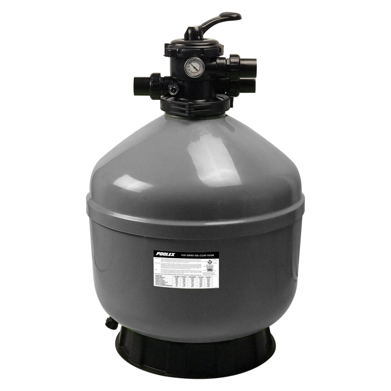 Sandfilterbehälter Poolex Rock TOP Gelcoat Poolfilter mit Seitenventil