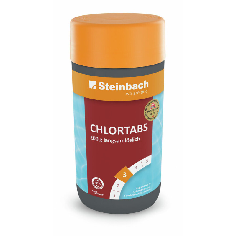 Chlortabs 200 g langsamlöslich 1kg Steinbach Chlortabs 200 g langsamlöslich 1kg Steinbach