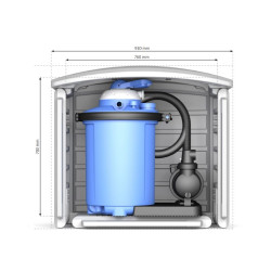 Pool Technikbox Steinbach Schutz für Filteranlagen und Pool-Equipment