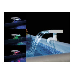 Mehrfarbiger INTEX LED Wasserfontäne mit Licht Wasserfall Cascade