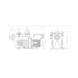 Poolpumpe Kripsol KSE VS 150 Pumpe mit variabler Drehzahl 1,5 PS Einphasig