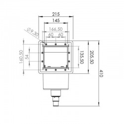 Skimmer Set GRE AR100 Oberflächenskimmer Einbau für Stahlwand Pools