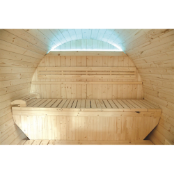 HOLL'S Gaïa Luna Dampfsauna Außenbereich inkl. Zubehör für Terrasse & Garten