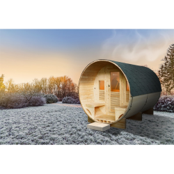 HOLL'S Gaïa Luna Dampfsauna Außenbereich inkl. Zubehör für Terrasse & Garten