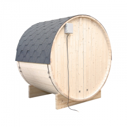 Außensauna HOLL'S Gaïa Bella mit Dampfbetrieb und komplettem Zubehör