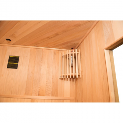 Eck-Dampfsauna Zen für 3–4 Personen – Traditionelle Sauna für Zuhause