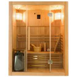 Traditionelle Dampfsauna Sense für 3 Personen Hochwertige Heimsauna