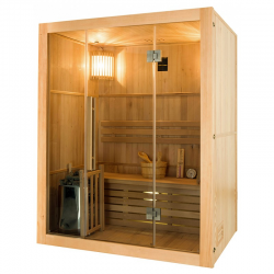 Traditionelle Dampfsauna Sense für 3 Personen Hochwertige Heimsauna