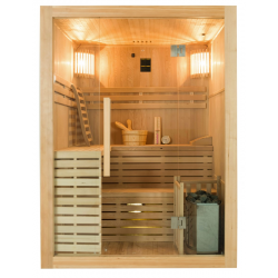 Traditionelle Dampfsauna Sense für 4 Personen Wellness für Ihr Zuhause