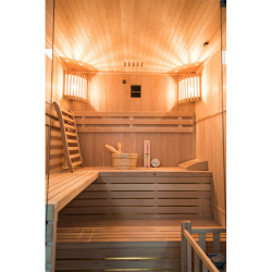 Traditionelle Dampfsauna Sense für 4 Personen Wellness für Ihr Zuhause