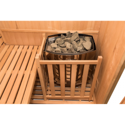 Traditionelle Dampfsauna Sense für 4 Personen Wellness für Ihr Zuhause