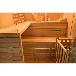 Traditionelle Dampfsauna Sense für 4 Personen Wellness für Ihr Zuhause