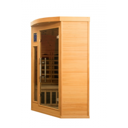 Infrarotsauna Apollon Quartz Eckmodell für 2–3 Personen Moderne Wärmekabine