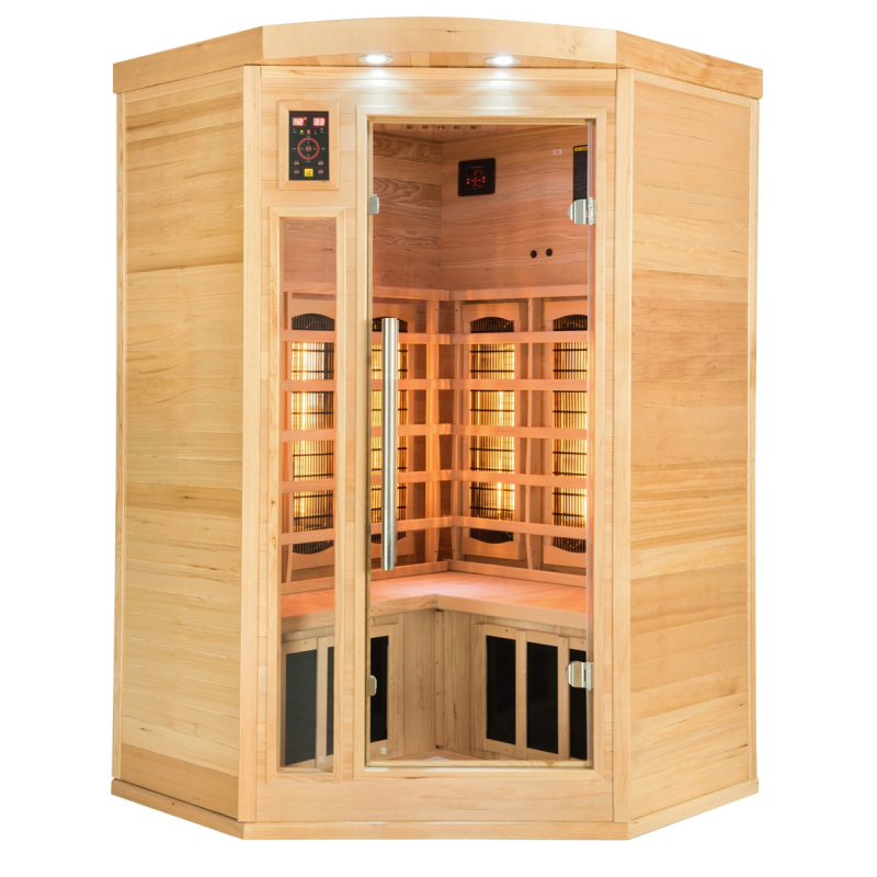 Infrarotsauna Apollon Quartz Eckmodell für 2–3 Personen Moderne Wärmekabine Infrarotsauna Apollon Quartz Eckmodell für 2–3 Personen Moderne Wärmekabine