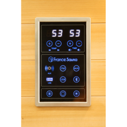 Infrarotsauna Apollon Quartz Eckmodell für 2–3 Personen Moderne Wärmekabine