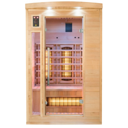 Infrarotsauna Apollon Quartz für 2–3 Personen Effiziente Wärmekabine für Zuhause