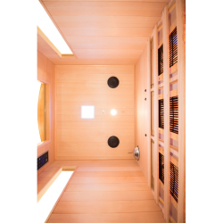 Infrarotsauna Apollon Quartz für 2–3 Personen Effiziente Wärmekabine für Zuhause