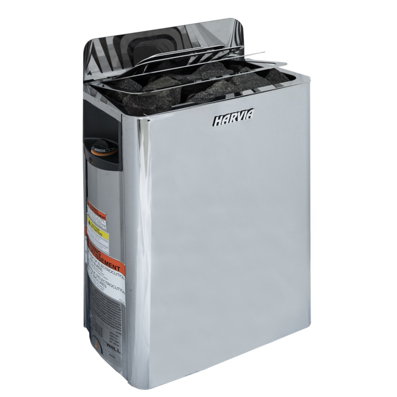 Harvia Wall Steel Saunaofen 4,5 kW – Edelstahl-Heizgerät für Heimsauna