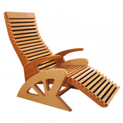 HOLL’S Sauna Liege High Comfort – Ergonomische Relaxliege für Sauna & Spa