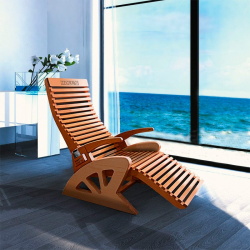 HOLL’S Sauna Liege High Comfort – Ergonomische Relaxliege für Sauna & Spa