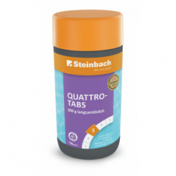 Aktivsauerstoff Pool Quattrotabs 200g Langsamlösliche Multifunktionstabletten Steinbach 1 kg