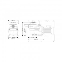 Poolpumpe HAYWARD Power Flo II Filterpumpe Einphasig