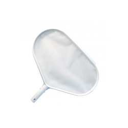 Flacher Laubkescher QP in weiß