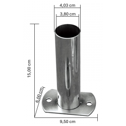 Poolzubehör Montageset Flanschbefestigung für Poolleiter ø 42 mm (2 Stück)
