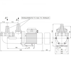 Selbstansaugende Umwälzpumpe Aqua Splash II 230V