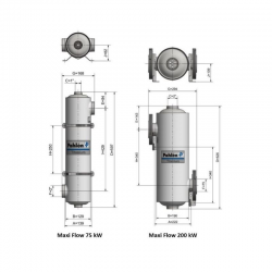 Pahlén Wärmetauscher Maxi Flo Titanium 75 kW / 200 kW
