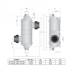 Pahlén Wärmetauscher HI-TEMP Titanium