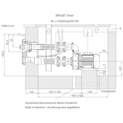 Gegenstromschwimmanlage BaduJet Smart Fertigmontagesatz