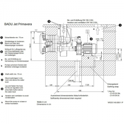 Gegenstromschwimmanlage BaduJet Primavera Einphasig 1~ 230V