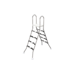 OKU Hochbeckenleiter 4/4 - 5/5 stufig V2A Poolleiter