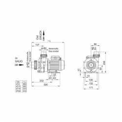 Spa-Umwälzpumpe Speck Badu 47 Einphasig