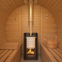 Harvia M3 Holzofen für Sauna  Traditioneller Holzsaunaofen bis 13 m³