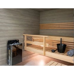 Harvia Wall Black Saunaofen  Modell 4,5 kW bis 9 kW ohne Steuerungseinheit