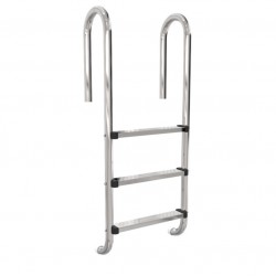 OKU Edelstahl-Einstiegsleiter V2A Poolleiter kompaktes Modell