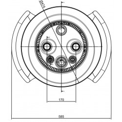 Poolzubehör Gegenstromschwimmanlage BaduJet Primavera Dreiphasig 3 N~ 400/230V