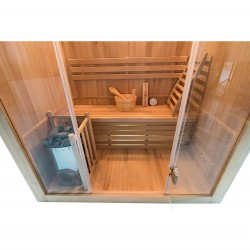 Traditionelle Dampfsauna Sense für 3 Personen Hochwertige Heimsauna