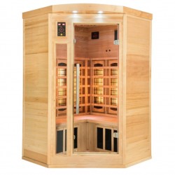 Infrarotsauna Apollon Quartz Eckmodell für 23 Personen Moderne Wärmekabine